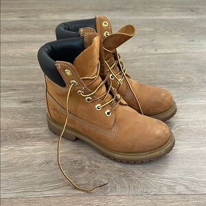 Timberland Wheat Brown Lace-Up Work Boots